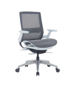 EEM-001B-HS Mid Back Full Mesh Ergonomic Chair - Grey Frame