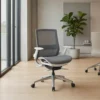 M - EEM-001B-HS Mid Back Full Mesh Ergonomic Chair – Grey Frame