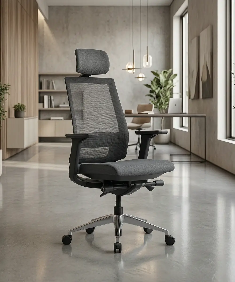 VIX-A Black Ergonomic Chair - Black
