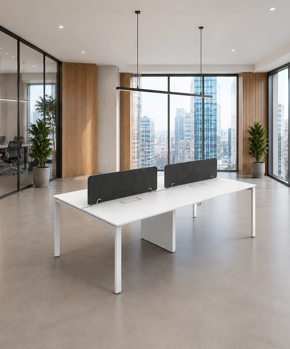 Avail Workstation Desk Double Bench 4 Pax (W2400) Workstation
