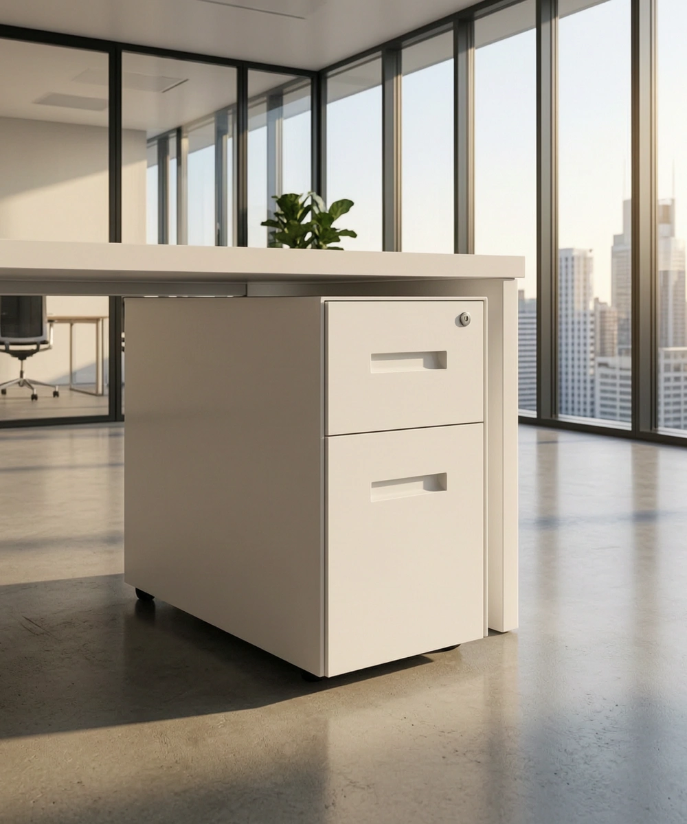 Privi-Mobile Pedestal - 2 Drawers Mobile Pedestal
