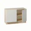 2 COMPARTMENT CLOSED CABINET WITH 1 ADJUSTABLE SHELF 18MM MDF WITH MELAMINE LAMINATE 1 Office Storage Cabinet