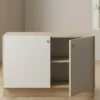 2 COMPARTMENT CLOSED CABINET WITH 1 ADJUSTABLE SHELF 18MM MDF WITH MELAMINE LAMINATE