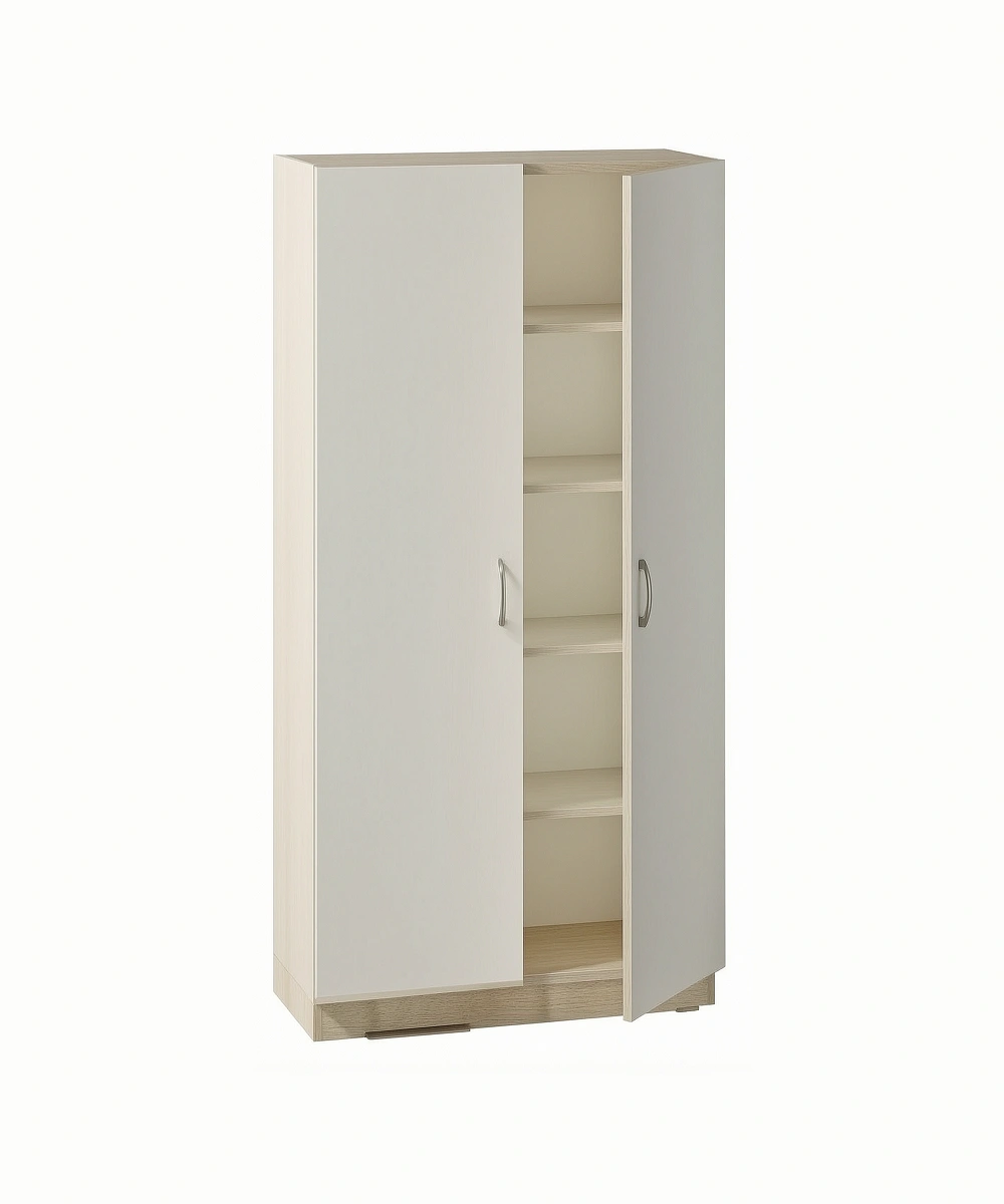 2 COMPARTMENT CLOSED CABINET WITH 4 ADJUSTABLE SHELVES 18MM MDF WITH MELAMINE LAMINATE 1 Office Storage Cabinet