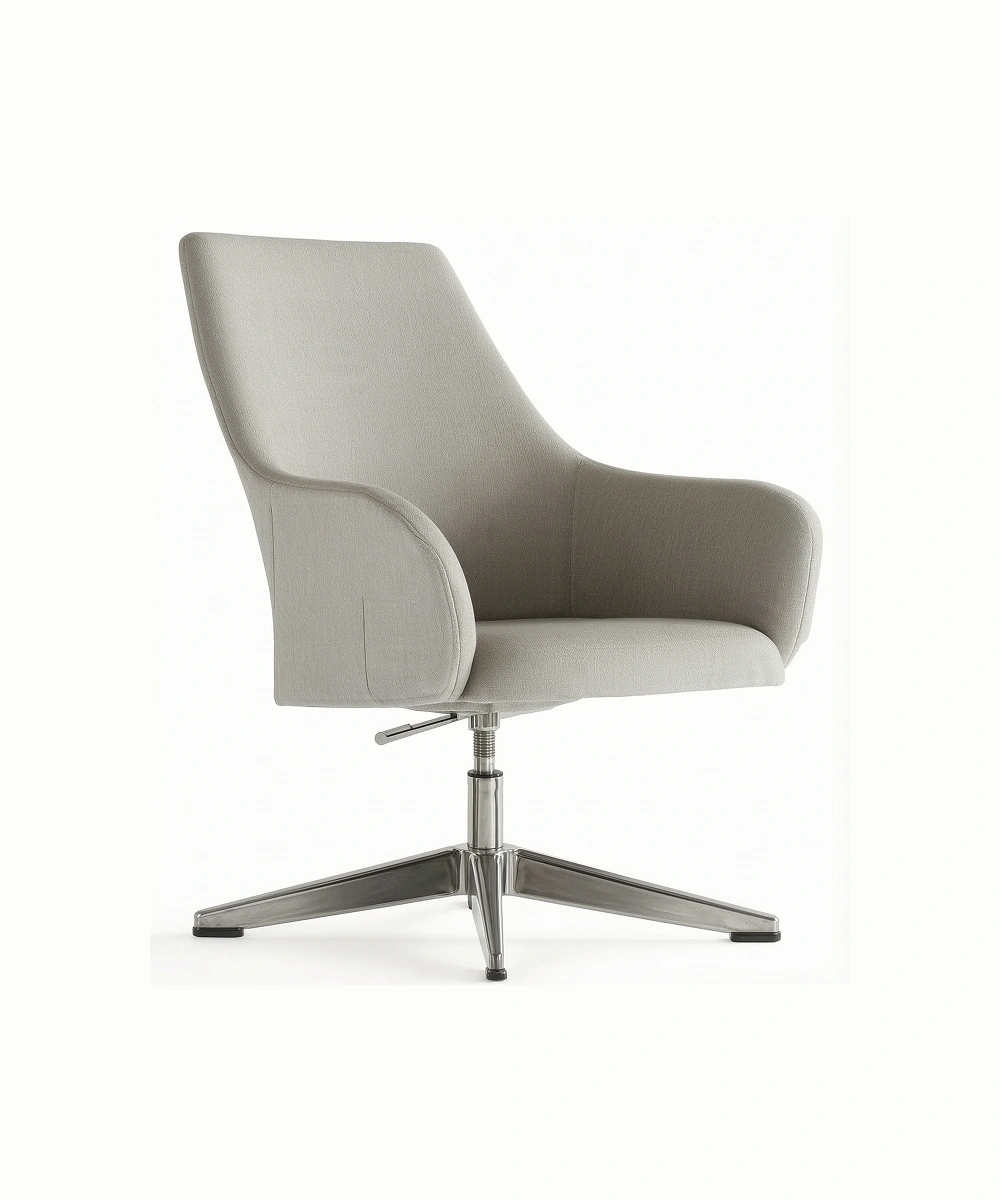 Arc Armchair, Mid back, Flat Swivel 1 Swivel Armchair