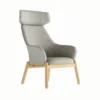 Arc, High Back Armchair, 4 Legs Metal Frame Molded Foam 1 High Back Armchair