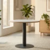 CIRCULAR MDF TOP - 24mm WITH STEM LEGS BASE 760H
