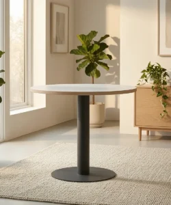 Circular Office Table - 24mm MDF Top with Stem Legs 760H