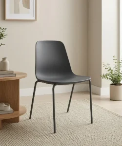 Mono Four Leg Shell Chair - Plastic Shell, 4-Leg Metal Base, Multiple Colour Options