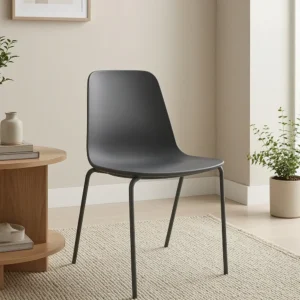 Mono Four Leg Shell Chair - Plastic Shell, 4-Leg Metal Base, Multiple Colour Options