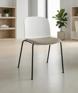 Mono Padded Seat Chair Dubai - 4 Legs, Upholstered Seat Pad, F30 Series Fabric