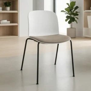 Mono Padded Seat Chair Dubai - 4 Legs, Upholstered Seat Pad, F30 Series Fabric