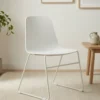 Mono Shell Stool, sled - Base (White), Shell (White)