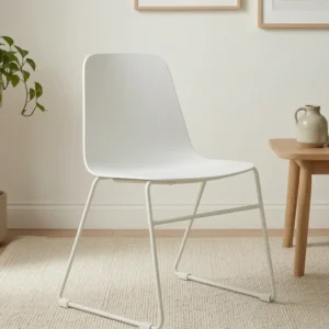 Mono Kitchen Stool Dubai - Plastic Shell, Sled Base, 640mm Seat Height