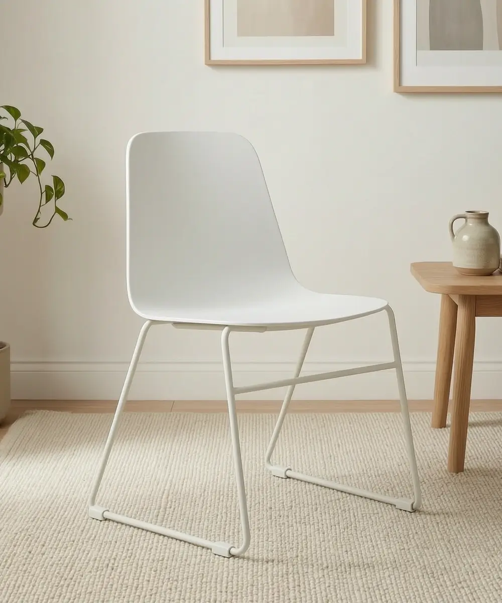 Mono Kitchen Stool Dubai - Plastic Shell, Sled Base, 640mm Seat Height