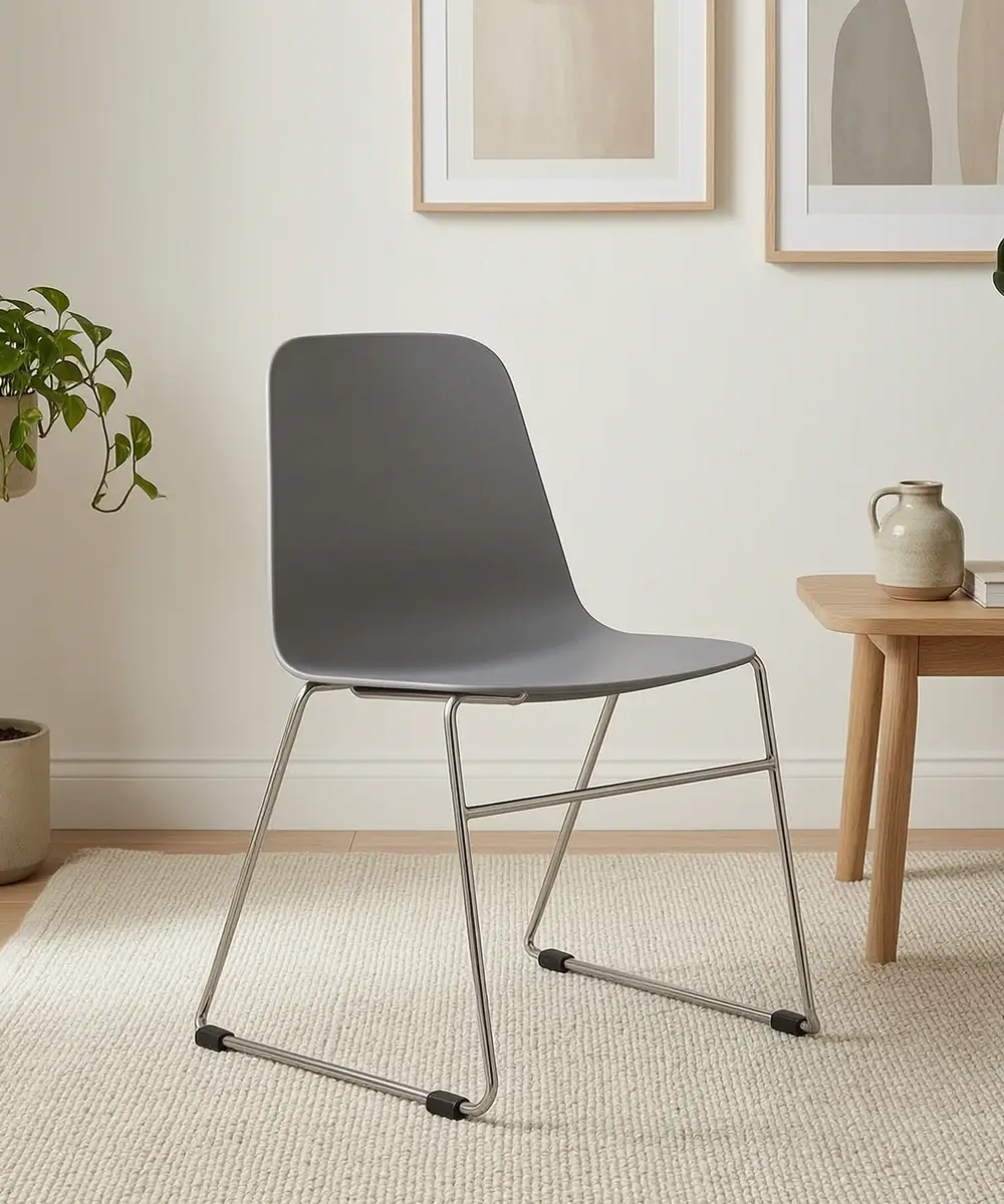 Mono Shell Chair Dubai - Plastic Shell, Sled Base, Multiple Colour Options