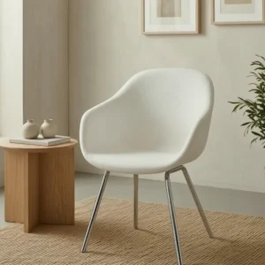 Orla Chair - Fully Upholstered Chair, High Density Foam, 4-Leg Chrome Base