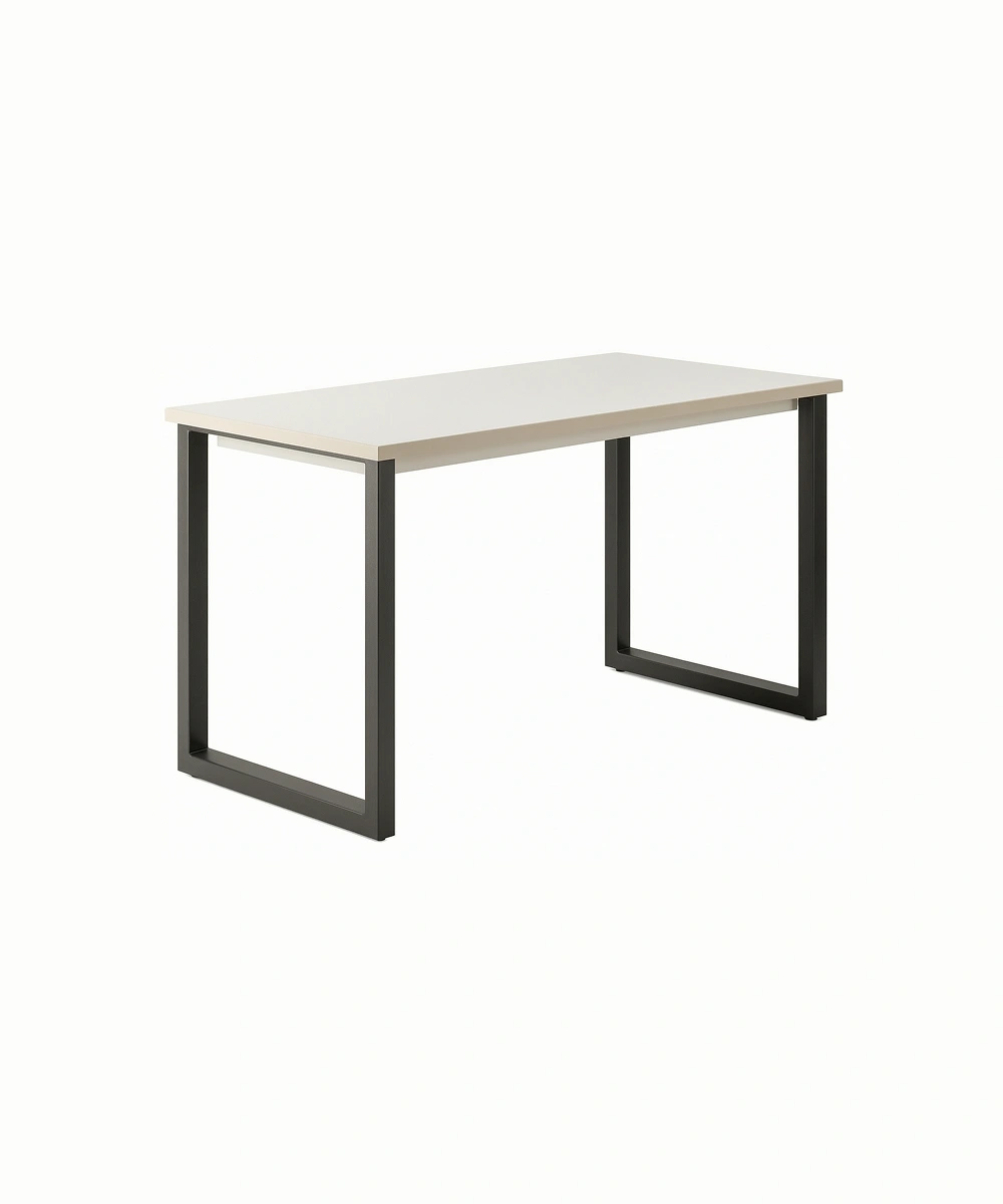 RECTANGULAR TABLE-24MM MDF TOP WITH LOOP LEGS - W1400_D700_H760 1 Office Table Loop Legs