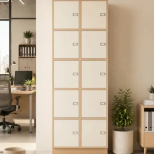 10 Door Office Locker Unit in the UAE, MDF Inset Storage 2000H