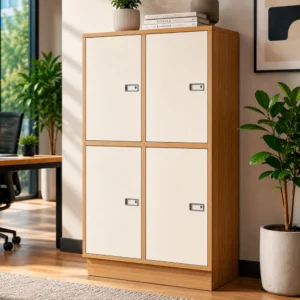 Two Compartment Office Locker in Dubai with 4 Inset Doors