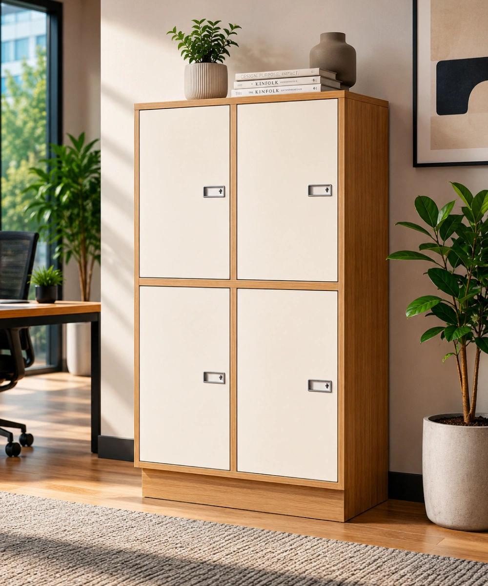 2 Compartment with 4 Doors Lockers