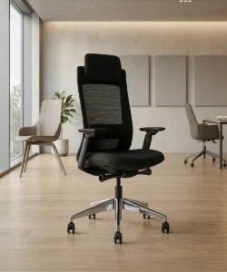 Ergonomic Chair EVL-002A, High Back Mesh Chair with Adjustable Headrest and Lumbar Support